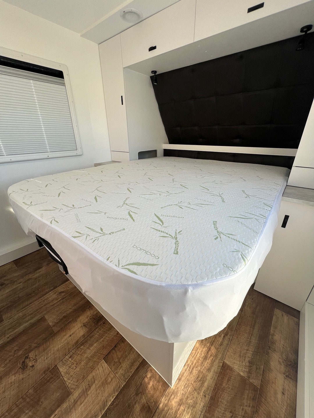 Caravan Mattress Bamboo Protector queen Rounded Rounded Queen Queen