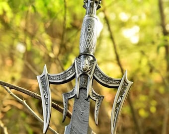 Handmade Viking sword  Damascus steel sword beautiful gift for loved ones Christmas gift and wall hanging swords