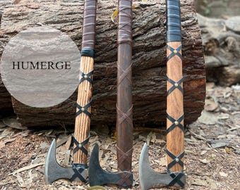 Hand geschmiedet Wikinger Axt aus Karbonstahl mit Holz Schaft, Hochzeitsgeschenk, Axt, Axt, Larp Axt, Geburtstagsgeschenk