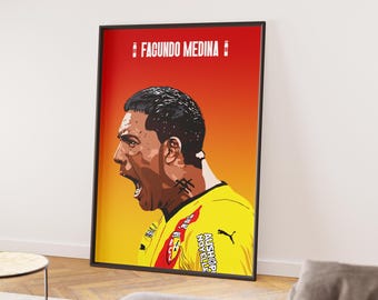 RC LENS Poster - Facundo Medina - Poster