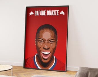 LOSC Poster - Bafodé Diakité - Poster