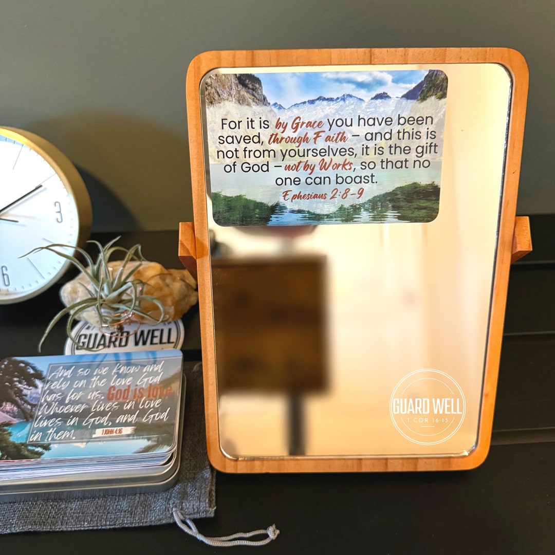 Bible Verse Mirror Decals Set 26 Scripture Static Clings Inspiration