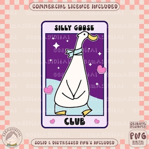 Silly goose club png, Silly Goose PNG, Silly Goose on the Loose Club, Trendy png, png design for t-shirts, stickers, cups, mugs & more