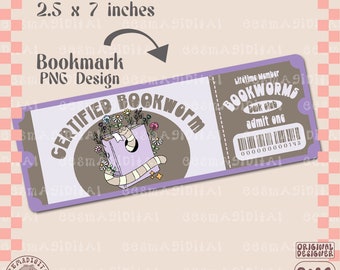 Diseño de marcador de ratón de biblioteca certificado, archivo PNG de marcador de club de lectura antisocial, diseño de marcador imprimible artístico lindo y creativo