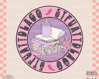 Stfuattdlagg PNG, Reader png, Alien Smut png, Book tok png, Smut Book Club png design for stickers, t-shirts, bookmarks etc.