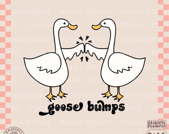 Goose Bump Png, Silly Goose Png, Funny Best Friends Png, Fist Bump Png, Greetings Png, Gift for Goose Lover, Funny Goose png for stickers