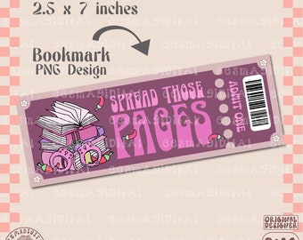 Verbreiten Sie diese Seiten Lesezeichen Design, Geben Sie eine PNG-Datei, Fun Trendy Smut Reader Bookish Lesezeichen Design für kommerzielle Nutzung