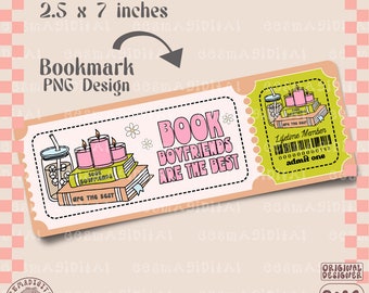 Los novios de libros son el mejor diseño de marcador, archivo PNG librero, diseño de marcador imprimible artístico lindo y creativo