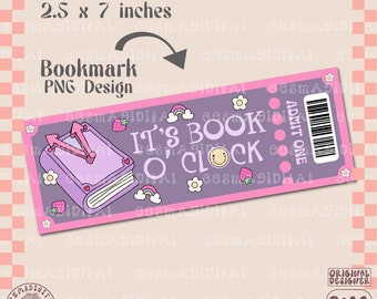 Es el diseño de marcador del libro en punto, archivo PNG, lindo diseño de marcador imprimible artístico y creativo para uso comercial