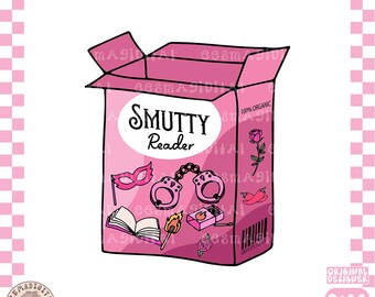 Caja de bocadillos para lectores obscenos PNG, Lector de libros extra picantes, Lindo, moderno, estético, popular, obsceno, literario, PNG para calcomanías, marcadores, comerciales