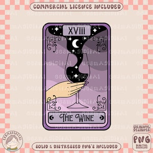 De wijntarotkaart png, wijn png, wijnglas png, alcohol png, wijnliefhebber png, dag dronken, trendy wijn png voor stickers, shirts, enz.