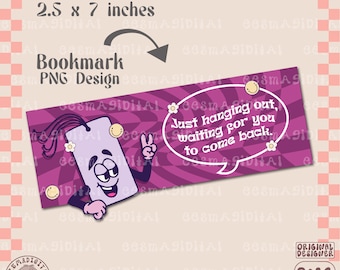 Diseño de cita de marcador divertido, archivo PNG, lindos refranes librescos creativos a cuadros Diseño de marcador imprimible para uso comercial