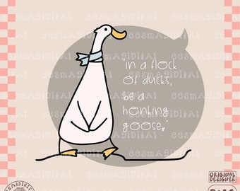 Silly Goose Png, en una bandada de patos png, Silly Goose Png, Camisa de ganso de moda, Funny Goose png, ganso diciendo, tocando la bocina Goose Png-comercial