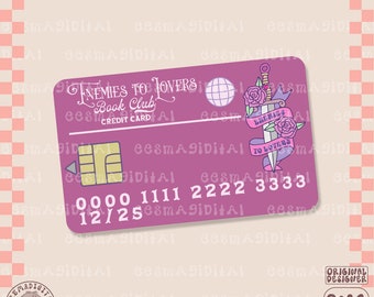 Enemigos a los amantes tarjeta de crédito del club de lectura png, archivo PNG, lindo diseño librero de moda para pegatinas, camisas, marcadores, tazas, bolsos de mano, llavero