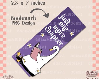 Nur noch ein Kapitel Lesezeichen PNG-Datei, niedliches Groovy kreatives buchstäbliches druckbares Lesezeichen-Design für den kommerziellen Gebrauch