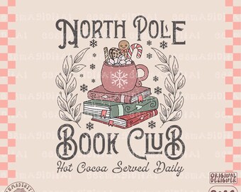 Noordpoolboekenclub png, kerstboeken png, boekenliefhebbers png, kerstleraar png, bibliothecaris cadeau png, noordpoollezers png, leesgrage