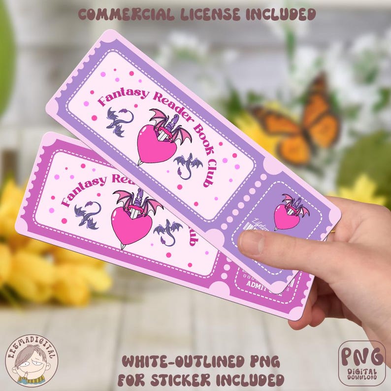 Bookish Raffle Tickets Bookmarks Png Bundle, Spicy Book Png, Reading ...