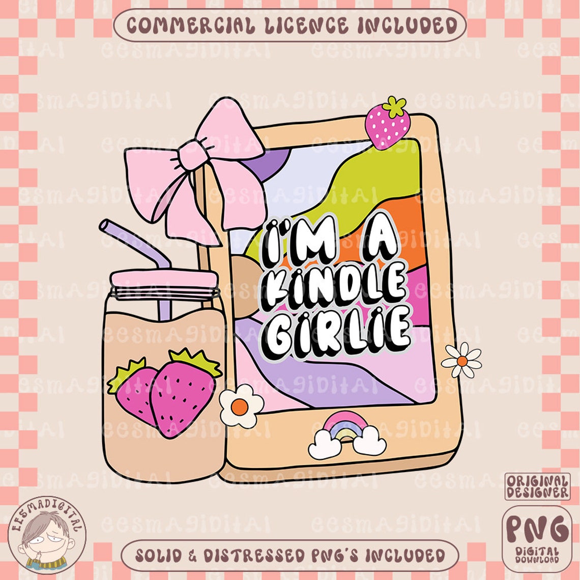 I'm a Kindle Girlie Graphic Tee main image 1