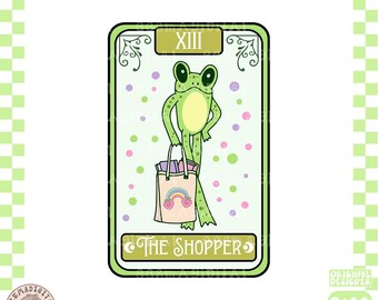 The shopper Tarot Card Png, bookish Tarot Card Png, Book Tarot Card Png, Book Lover Tarot Card Png, Sublimation Design, Bookish Png