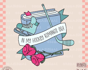 In meiner Hockey Romance Era PNG-Datei, niedlichen trendigen künstlerischen Design für Aufkleber, Lesezeichen, Shirts, Tassen, Tragetaschen und etc. Kommerzielle Nutzung