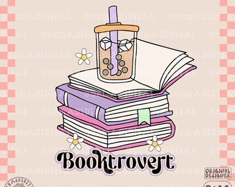 Booktrovert PNG-Datei, Buchliebhaber Png, Retro Bücher Png, positive Zitate Png, Buchliebhaber Png, Lesen Png, Buchliebhaber Geschenk Png Bookish