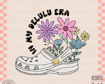 En mi archivo PNG de Delulu Era, lindo diseño popular de moda para camisas, pegatinas, tazas, llaveros de motel, bolsas de mano y más - Uso comercial, png