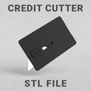 Couteau de carte de crédit EDC fichier STL 3D pour impression 3D | Conception TurboTac