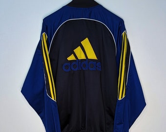 Vintage 90's Adidas Plush Track Jacket Full Zip Retro Style