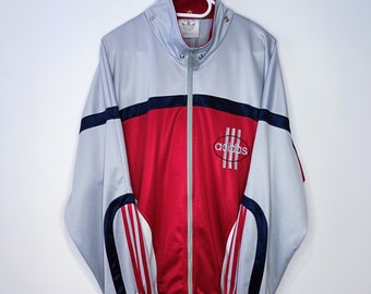 Vintage 90's Adidas Plush Track Jacket Full Zip Retro Style Vintage 90's Adidas Plush Track Jacket Full Zip Retro Style