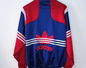 Vintage Adidas Zip Up Sweatshirt Trainingsjacke Größe M Retro Style 90er Jahre y2k
