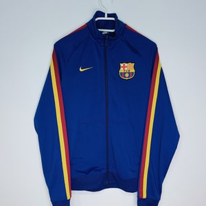<90s> FC Barcelona 短丈ジップアップジャケット 90s> FC Barcelona 短丈ジップアップジャケット 90s> FC