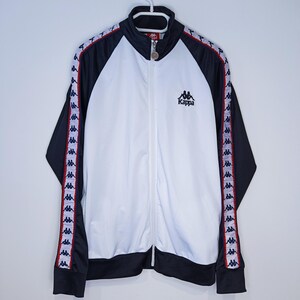 Vintage Kappa Zip up Sweatshirt Track Jacket Size L Retro