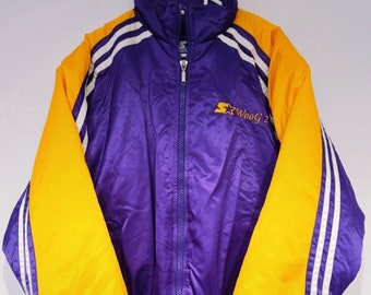 Vintage American Starter NFL Woog 2 Varsity Puffer Winter Bomber Jacket Zip Size XL Retro Style 90s y2k