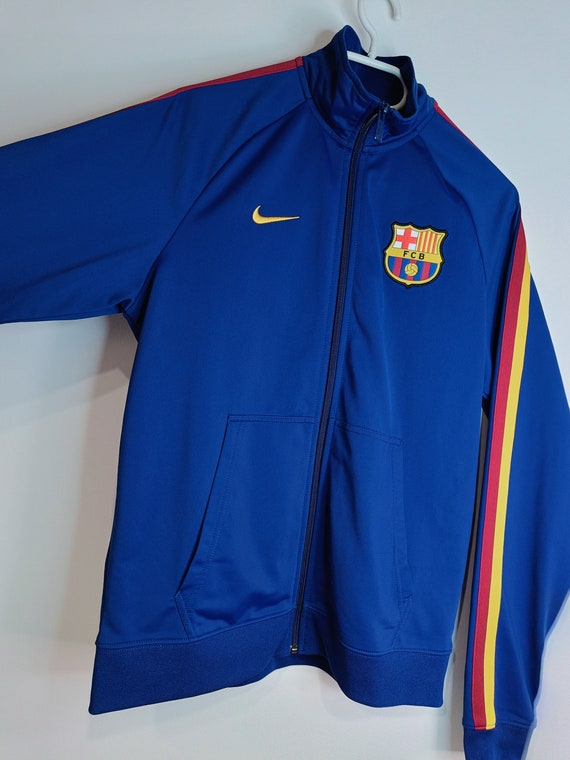 Vintage Nike FC Barcelona FCB Zip up Sweatshirt Track Jacket