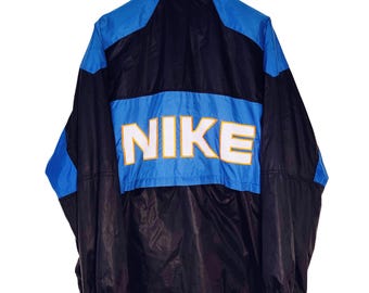 Vintage Nike Windbreaker Track Jacket Size L/XL Retro Style 90s y2k Oldschool Fashion