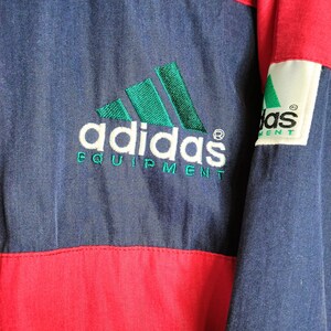 Vintage Adidas Equipment EQT Light Windbreaker Jacket Zip Up Sweatshirt Size XL Retro Style 90s y2k Oldschool Streetwear image 7