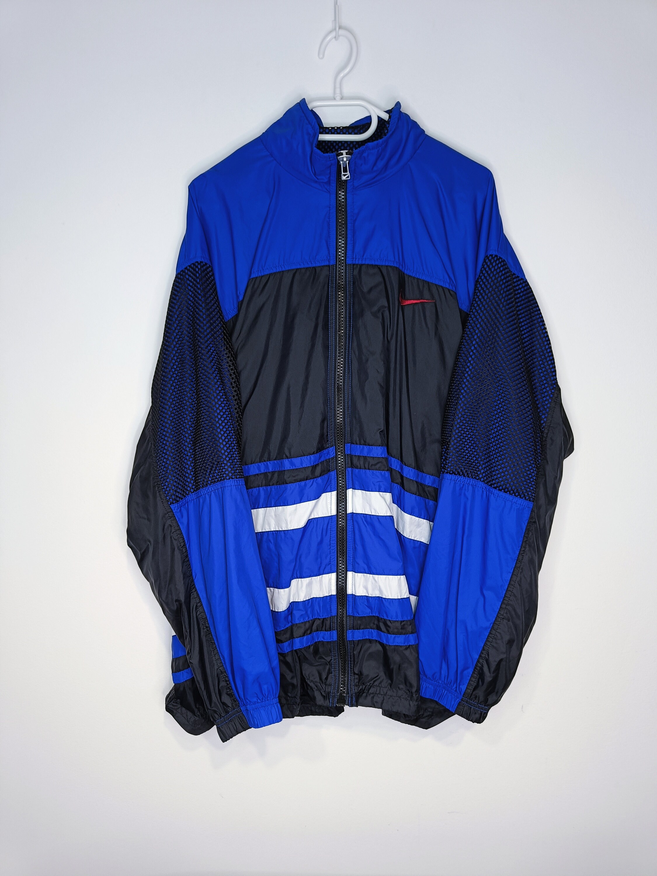 Vintage 90s Y2K Nike center swoosh pullover Windbreaker Big