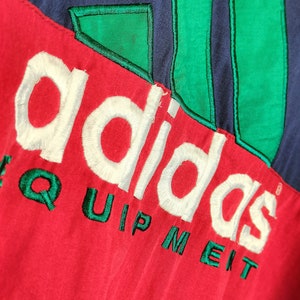 Vintage Adidas Equipment EQT Light Windbreaker Jacket Zip Up Sweatshirt Size XL Retro Style 90s y2k Oldschool Streetwear image 4