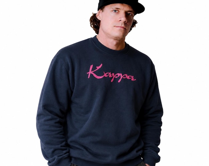Vintage Kappa Crewneck Sweatshirt Sweater Size M/L Retro Style 90s y2k Oldschool Streetwear Black
