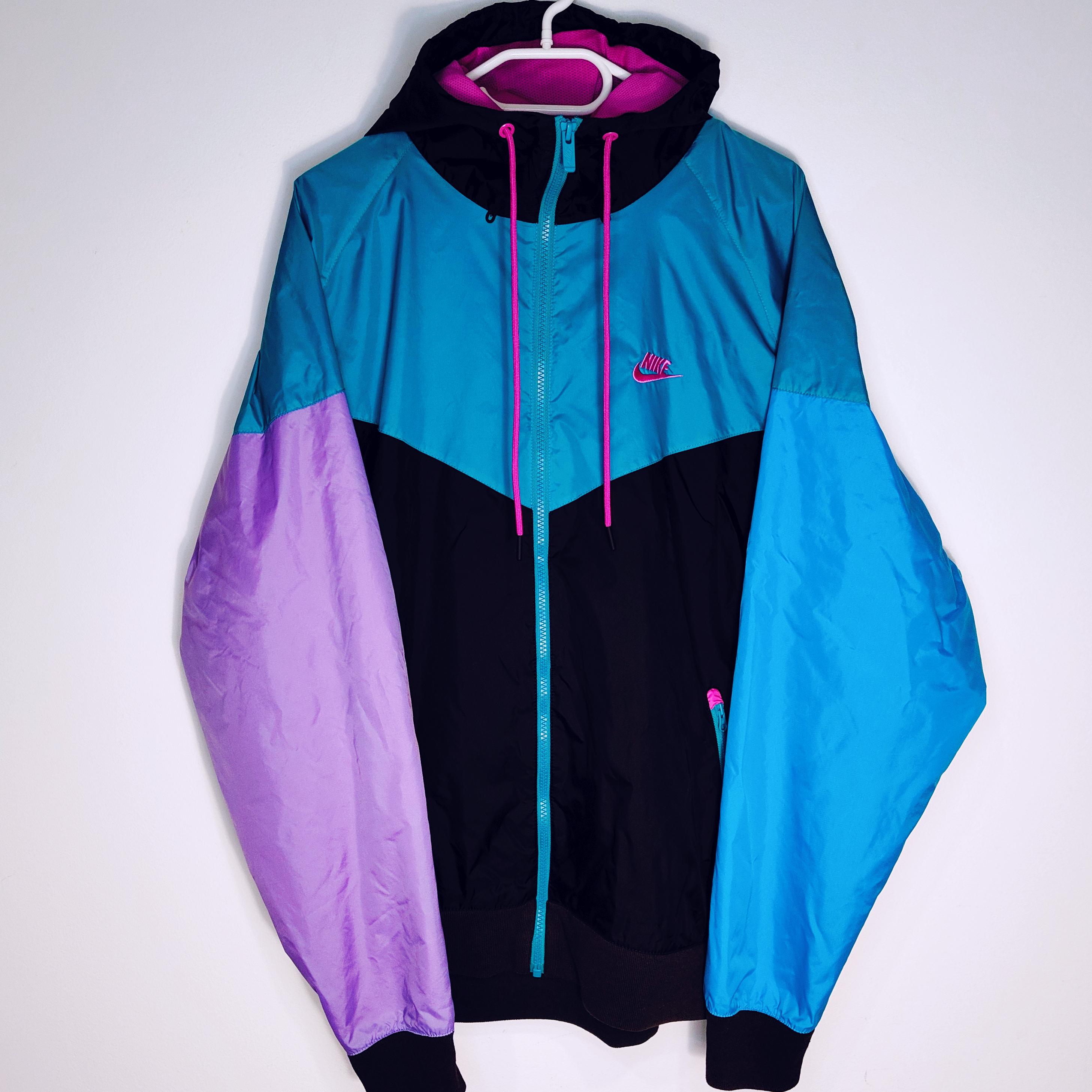 Vintage Nike Light Windbreaker Track Jacket Size XL Retro Style