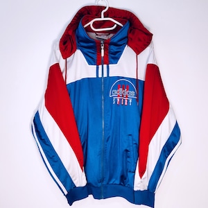 Vintage Adidas Zip Sweatshirt Track Jacket Size M/L Retro Style