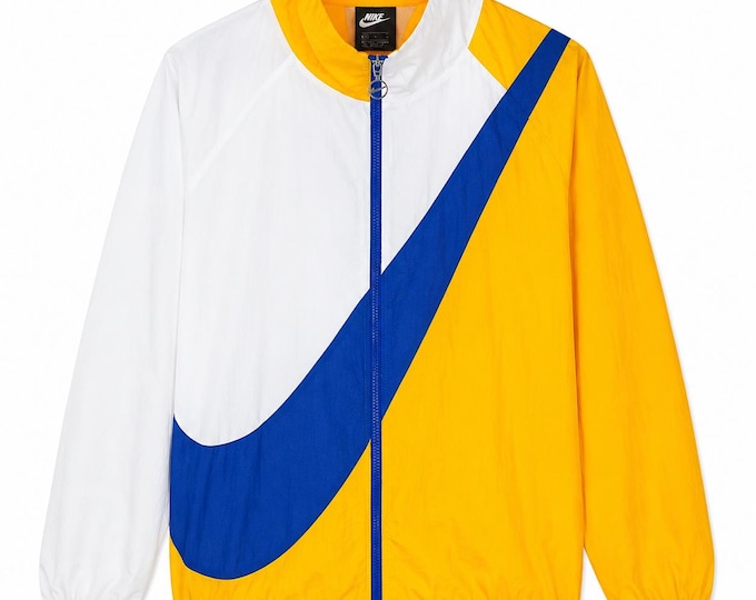 Vintage Adidas Very Light Windbreaker Track Jacket Size L Retro Style 90s y2k Oldschool Streetwear Yellow White
