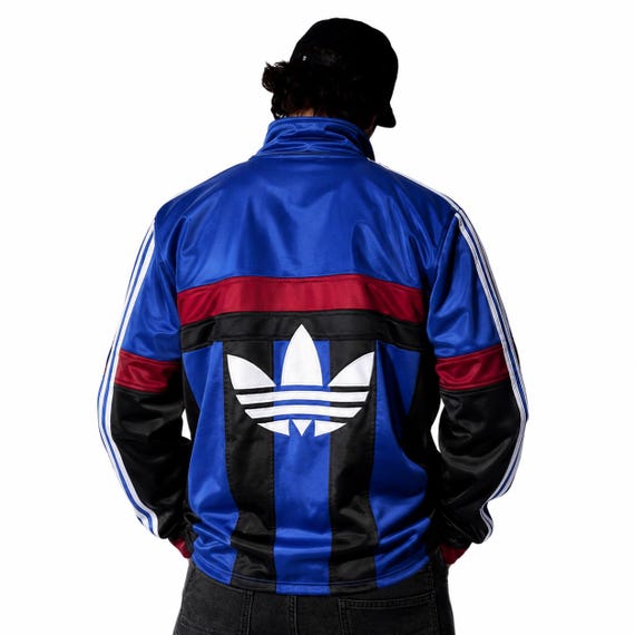 Vintage Adidas Zip up Sweatshirt Track Jacket Size M/L Retro Style