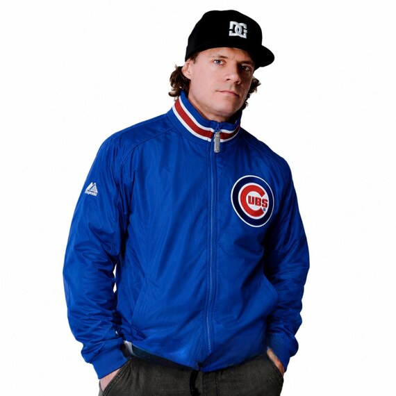 Vintage Majestic Chicago Cubs MLB Windbreaker Jacket Zip up