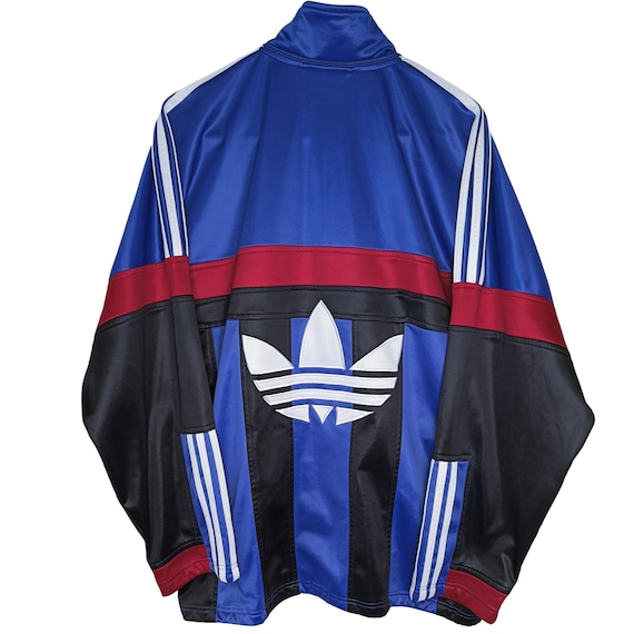 Vintage Adidas Zip up Sweatshirt Track Jacket Size M/L Retro Style