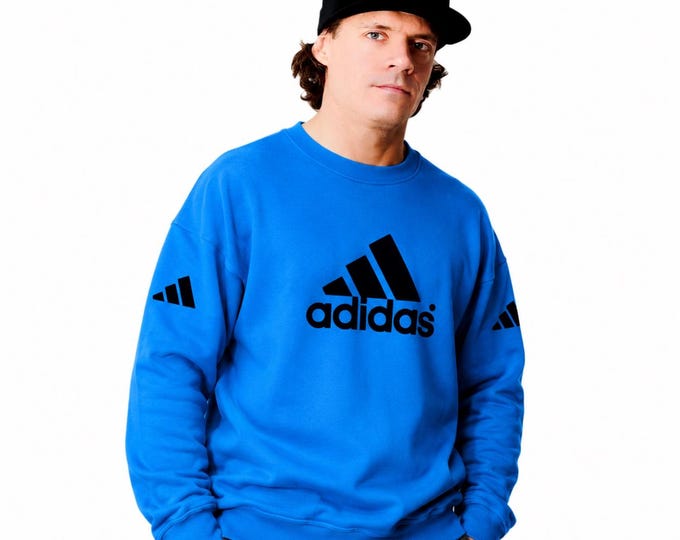 Vintage Adidas Crewneck Sweatshirt Sweater Pullover Size M Retro Style 90s y2k Oldschool Streetwear