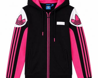 Vintage Adidas Zip Sweatshirt Hoodie Track Jacket Trefoil / Women's Size S/M (38)