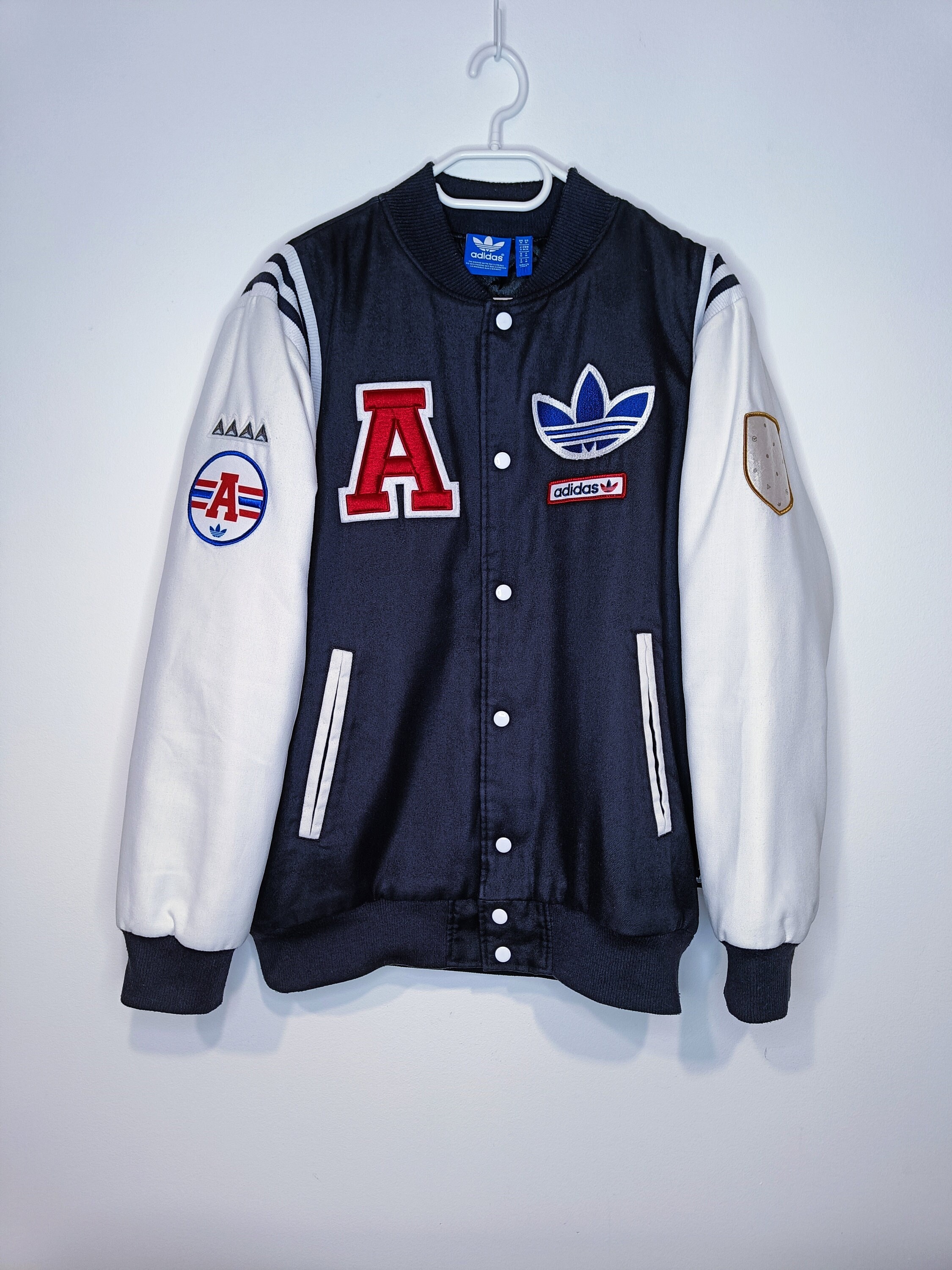 Vintage Adidas Varsity Winter Bomber Jacket Track Size M Vintage Adidas Varsity Winter Bomber Jacket Track Size M