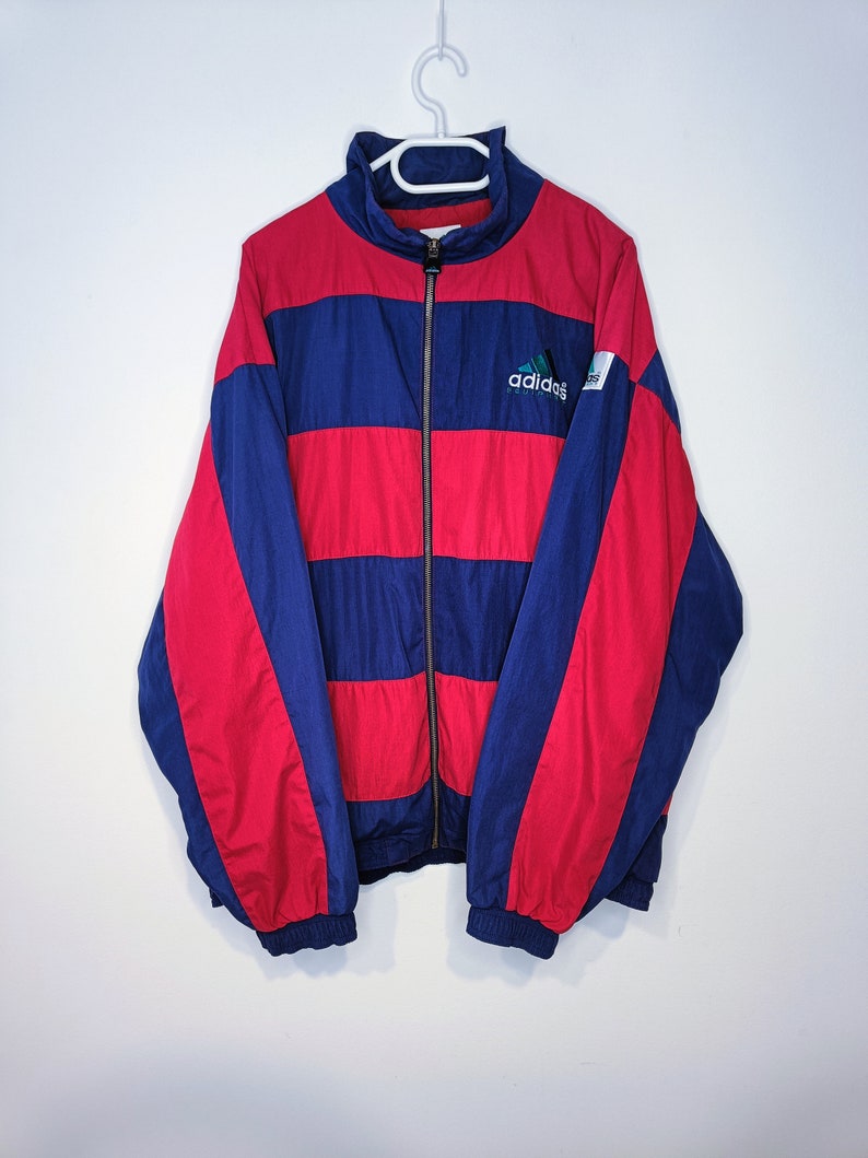 Vintage Adidas Equipment EQT Light Windbreaker Jacket Zip Up Sweatshirt Size XL Retro Style 90s y2k Oldschool Streetwear image 5