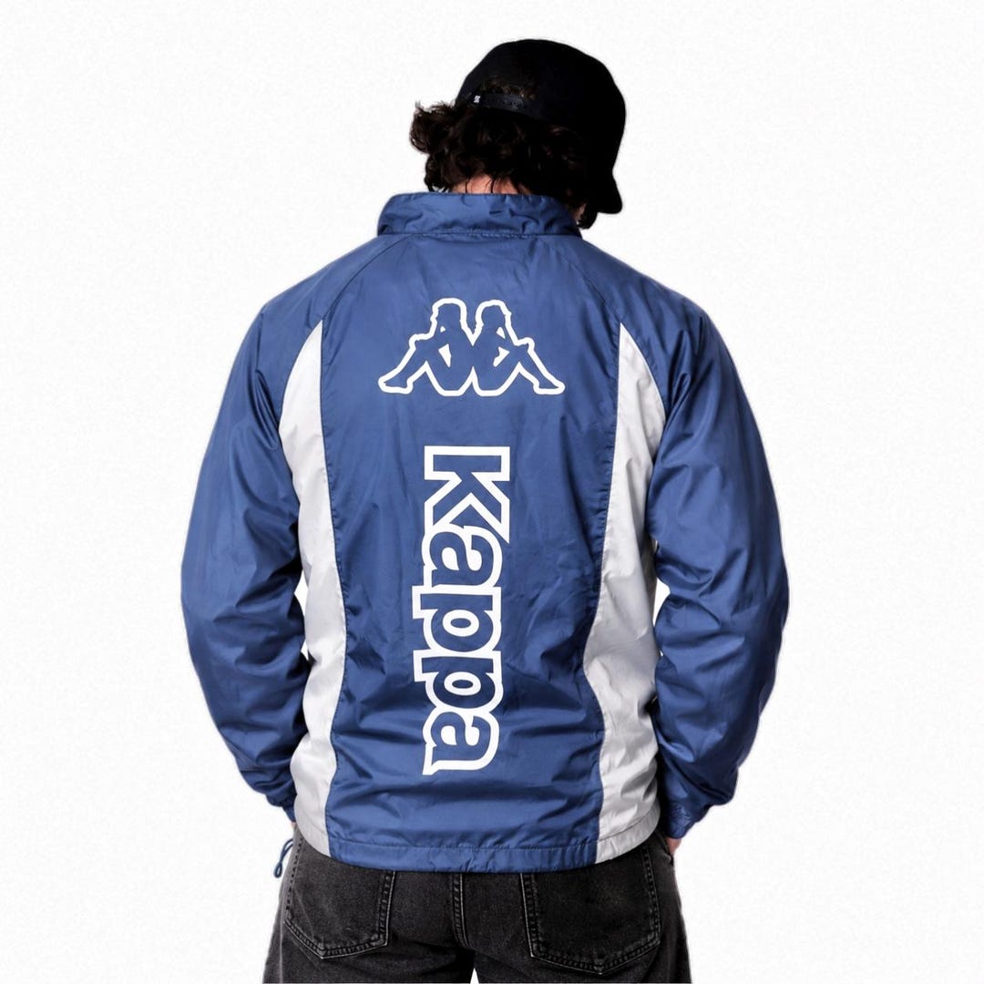 Vintage Kappa Light Windbreaker Jacket Zip up Sweatshirt Size XL